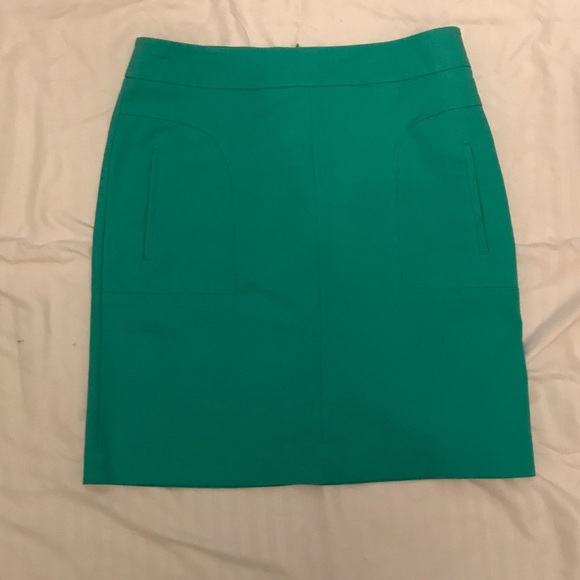 Teal Pencil Skirt - Picture 1 of 5